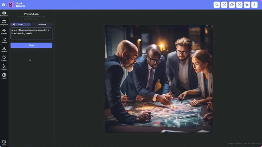 Stockdream.ai product features