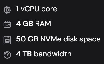 VPS KVM 1 plan